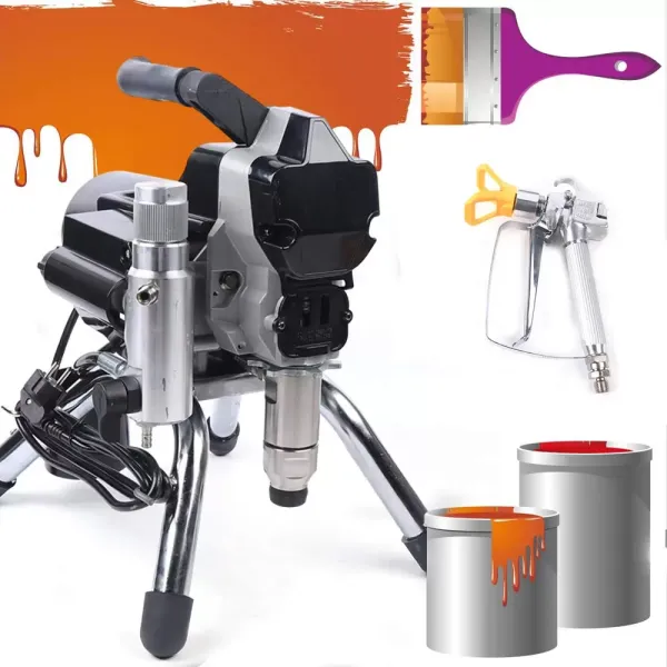 2200W 3000 PSI Airless stříkací zařízení na barvy, vysokotlaké, vnitřní a venkovní použití, černá 2200W 3000 PSI Airless stříkací zařízení na barvy, vysokotlaké, vnitřní a venkovní použití, černá
