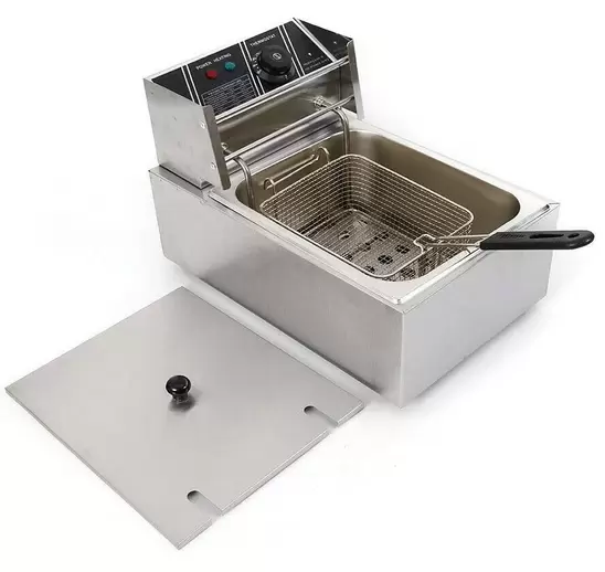 Elektrické fritézy 2500 W z nerezové oceli 6 l pro cateringové restaurace, snack bary supermarketů a domácnost