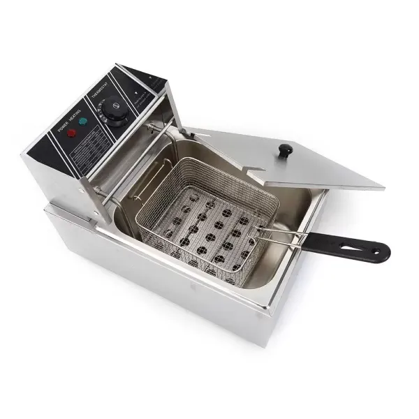 Elektrické fritézy 2500 W z nerezové oceli 6 l pro cateringové restaurace, snack bary supermarketů a domácnost