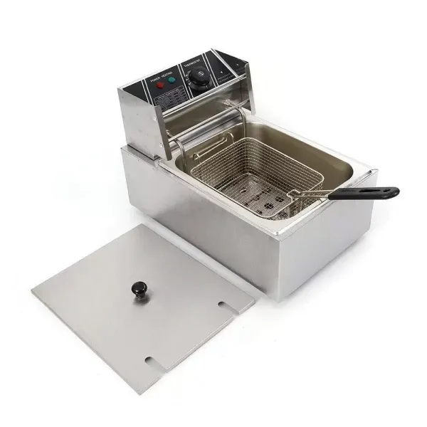 Elektrické fritézy 2500 W z nerezové oceli 6 l pro cateringové restaurace, snack bary supermarketů a domácnost