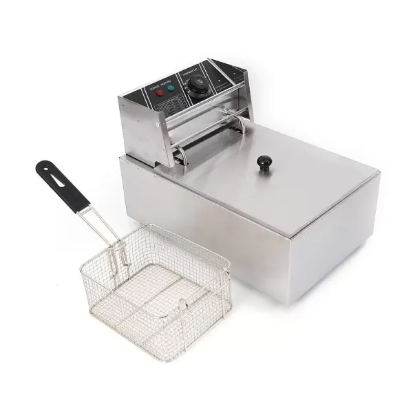Elektrické fritézy 2500 W z nerezové oceli 6 l pro cateringové restaurace, snack bary supermarketů a domácnost Elektrické fritézy 2500 W z nerezové oceli 6 l pro cateringové restaurace, snack bary supermarketů a domácnost