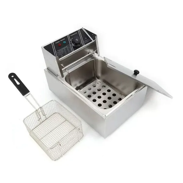 Elektrické fritézy 2500 W z nerezové oceli 6 l pro cateringové restaurace, snack bary supermarketů a domácnost