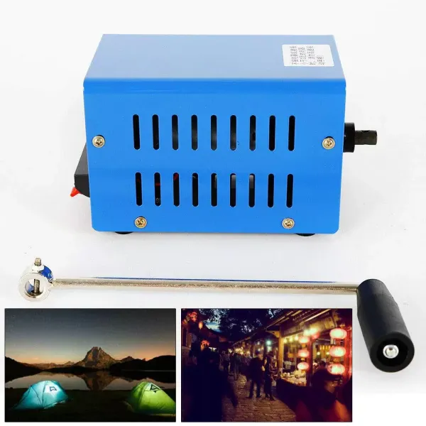Ruční klikové generátory 20W domácí vysoce výkonný přenosný generátor USB mobilní telefon Počítačová nabíječka