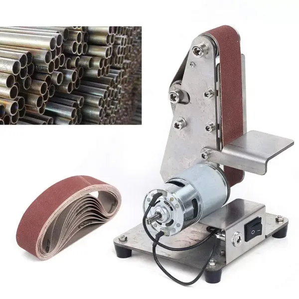 Nízká cena Mini 100W elektrická pásová bruska leštící stroj DIY brusný pás 775 motor 4500-9000 ot./min