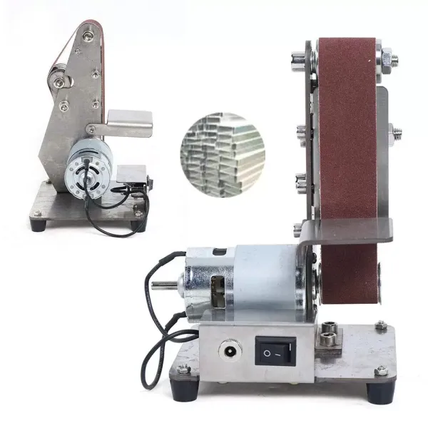 Nízká cena Mini 100W elektrická pásová bruska leštící stroj DIY brusný pás 775 motor 4500-9000 ot./min Nízká cena Mini 100W elektrická pásová bruska leštící stroj DIY brusný pás 775 motor 4500-9000 ot./min