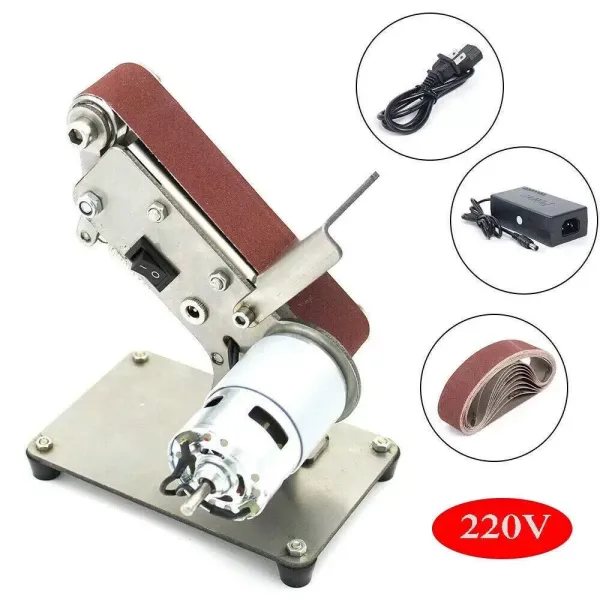Mini bruska elektrická pásová bruska DIY leštička hran 30 mm 24 V 9000 ot./min.