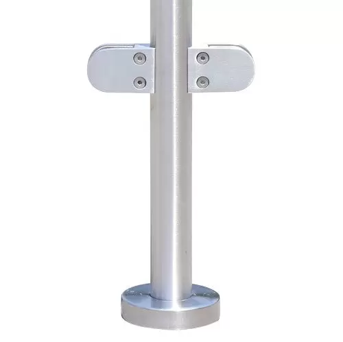 304 Sloupek zábradlí z nerezové oceli 110 cm prémiový plot se skleněnými svorkami Použitelné 8-12 mm