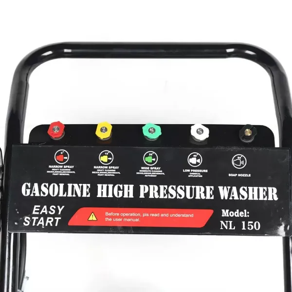 Benzínová tlaková myčka 6,5 HP pro pračku Benzínový motor 3400 ot./min 170-190 bar