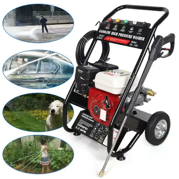 Benzínová tlaková myčka 6,5 HP pro pračku Benzínový motor 3400 ot./min 170-190 bar Benzínová tlaková myčka 6,5 HP pro pračku Benzínový motor 3400 ot./min 170-190 bar
