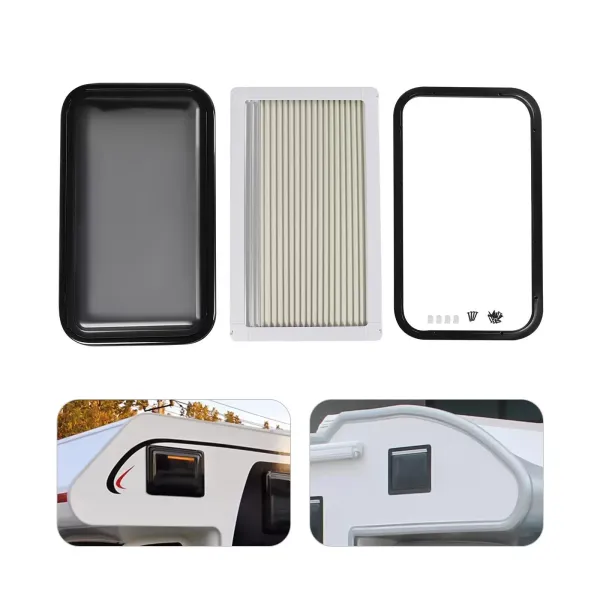 Výloha 70 x 40 cm Akrylátové sklo pro obytný automobil, karavan, rám okna Výloha 70 x 40 cm Akrylátové sklo pro obytný automobil, karavan, rám okna