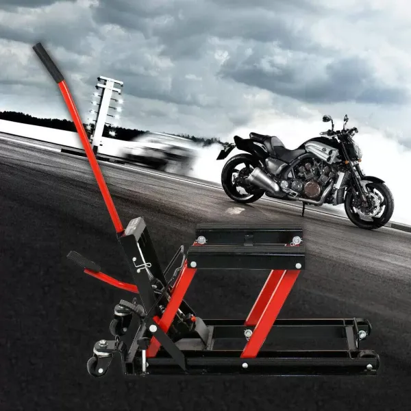 Motocyklový zvedák 680 kg Opravny motocyklů Průmysl Hydraulický zvedák Motocyklový zvedák Hydraulický zvedák motocyklů s protiskluzovou rukojetí Protiskluzový pedál pro použití v garáži Dráha Motocyklový zvedák 680 kg Opravny motocyklů Průmysl Hydraulický zvedák Motocyklový zvedák Hydraulický zvedák motocyklů s protiskluzovou rukojetí Protiskluzový pedál pro použití v garáži Dráha