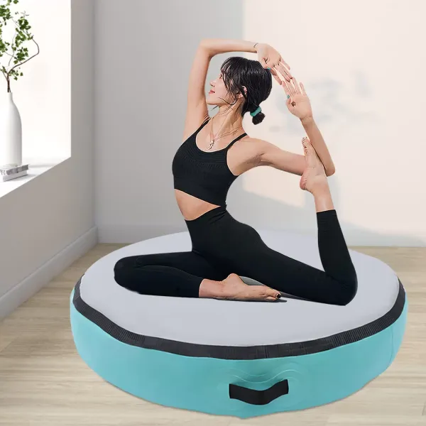 Nafukovací gymnastická podložka - s elektrickou vzduchovou pumpou pro gymnastiku, cvičení, park, domácí použití Nafukovací gymnastická podložka - s elektrickou vzduchovou pumpou pro gymnastiku, cvičení, park, domácí použití