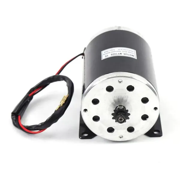 Elektrický kartáčový motor pro elektrokoloběžku 3000 ot./min MY1020 - oboustranný motor s permanentním magnetem - kabel 12 gauge