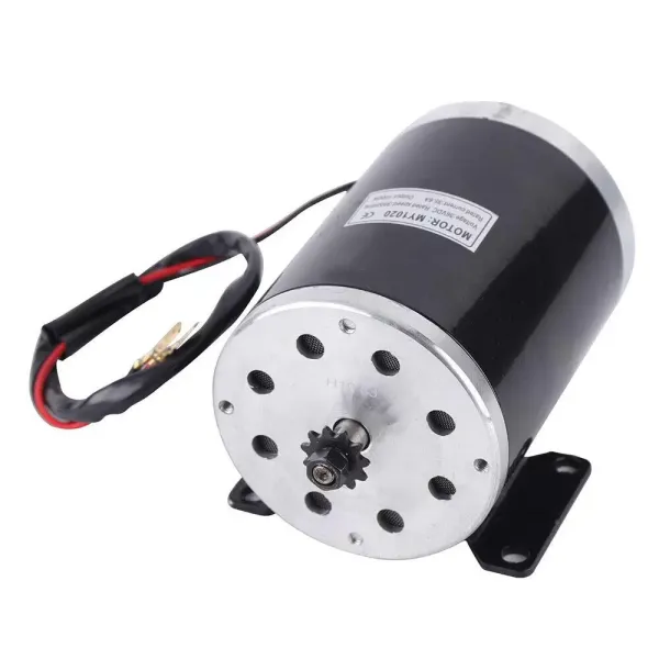 Elektrický kartáčový motor pro elektrokoloběžku 3000 ot./min MY1020 - oboustranný motor s permanentním magnetem - kabel 12 gauge