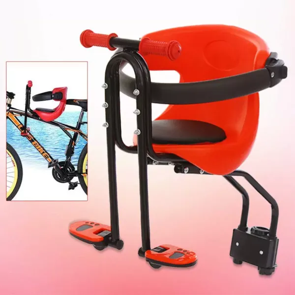 Dětská cyklosedačka s pedálem a rukojetí - Kompatibilní s 31,8 mm MTB - Maximální nosnost 30 kg - 40 x 30 x 46 cm - Červená Dětská cyklosedačka s pedálem a rukojetí - Kompatibilní s 31,8 mm MTB - Maximální nosnost 30 kg - 40 x 30 x 46 cm - Červená