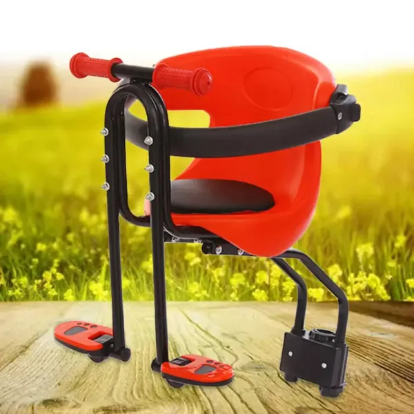 Dětská cyklosedačka s pedálem a rukojetí - Kompatibilní s 31,8 mm MTB - Maximální nosnost 30 kg - 40 x 30 x 46 cm - Červená Dětská cyklosedačka s pedálem a rukojetí - Kompatibilní s 31,8 mm MTB - Maximální nosnost 30 kg - 40 x 30 x 46 cm - Červená