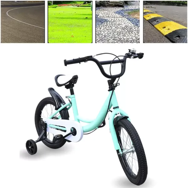 16palcové dětské kolo pro dívky a chlapce od 4 do 8 let s protiskluzovými stabilizátory Vhodné pro děti s výškou od 105 cm do 135 cm 16palcové dětské kolo pro dívky a chlapce od 4 do 8 let s protiskluzovými stabilizátory Vhodné pro děti s výškou od 105 cm do 135 cm