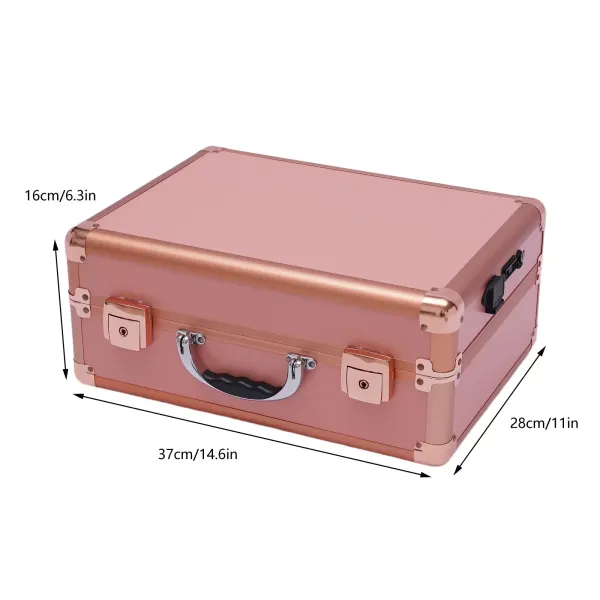 Makeup Train Case – Kosmetický organizér Makeup Case se světlem a zrcadlem/Pouzdro na make-up s jednotlivými přepážkami/Velká sada pro organizaci make-up Artist