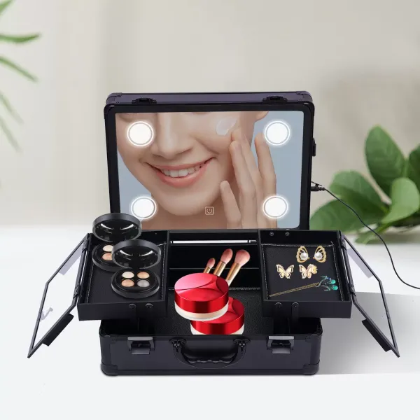 Make-up practice kit - make-up case make-up kit s lampou a zrcadlem Make-up practice kit - make-up case make-up kit s lampou a zrcadlem