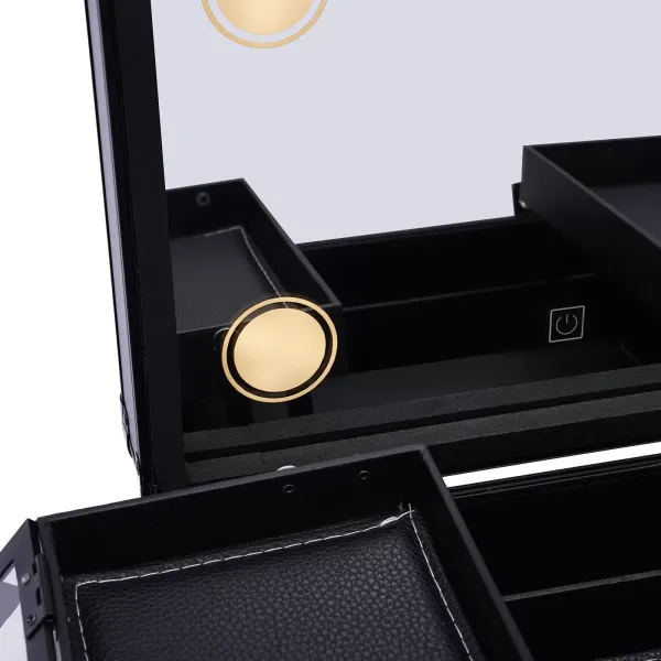 Make-up practice kit - make-up case make-up kit s lampou a zrcadlem