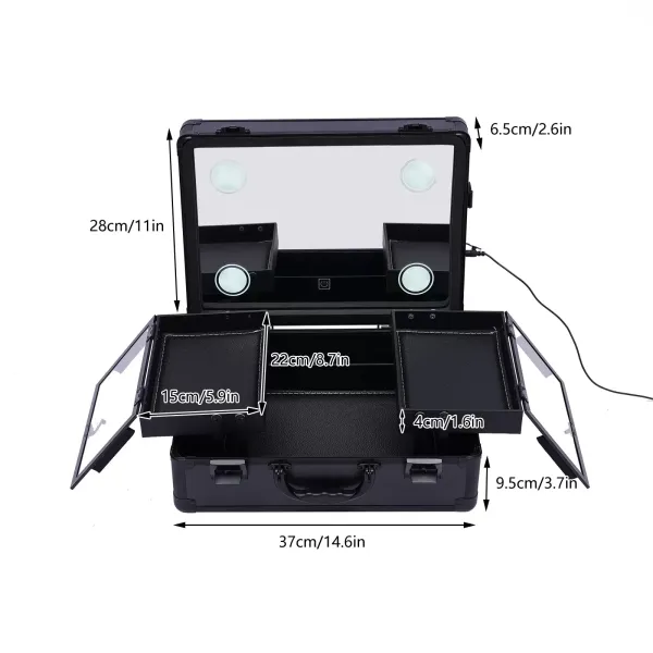 Make-up practice kit - make-up case make-up kit s lampou a zrcadlem Make-up practice kit - make-up case make-up kit s lampou a zrcadlem