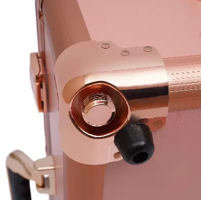 Make-up box, umyvadlo se 4 kolečky, osvětlení, zrcadlo, profesionální umyvadlo, snadno čistitelné víko a police