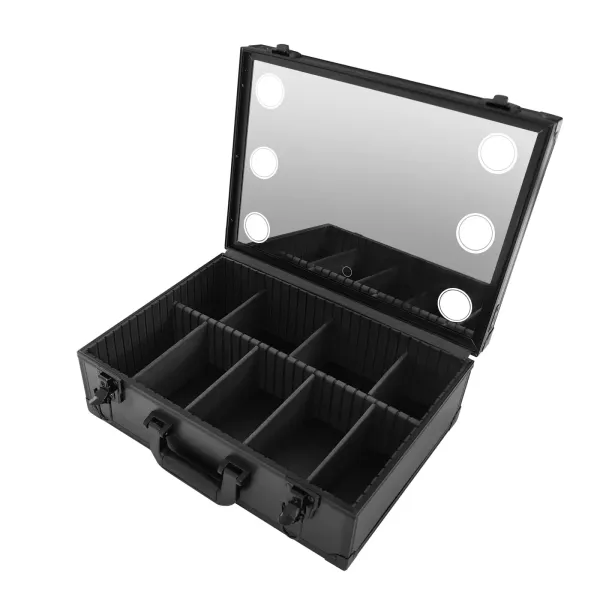 Taštička na make-up se zrcátkem a světly Organizér na make-up - Taška na make-up - Produkty péče o pleť - Organizér