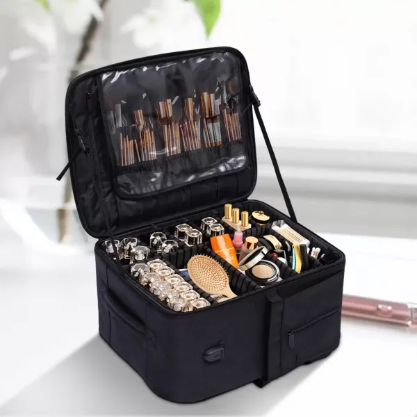 Cestovní organizér Pouch - Makeup Bag - Premium Storage Bag, Black