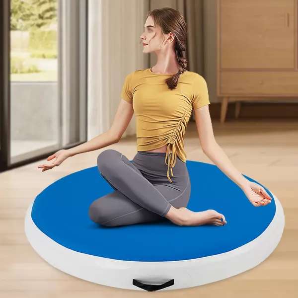 Nafukovací karimatka, s pumpičkou, Gymnastická podložka, pro venkovní, fitness a venkovní použití, výška: 10 cm Nafukovací karimatka, s pumpičkou, Gymnastická podložka, pro venkovní, fitness a venkovní použití, výška: 10 cm