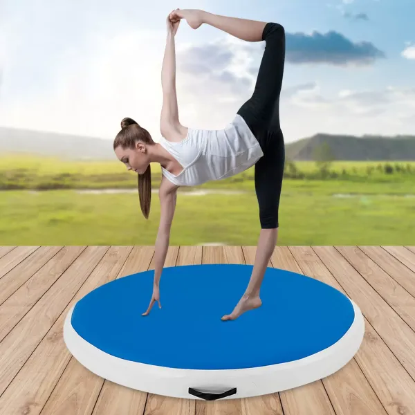 Nafukovací karimatka, s pumpičkou, Gymnastická podložka, pro venkovní, fitness a venkovní použití, výška: 10 cm Nafukovací karimatka, s pumpičkou, Gymnastická podložka, pro venkovní, fitness a venkovní použití, výška: 10 cm