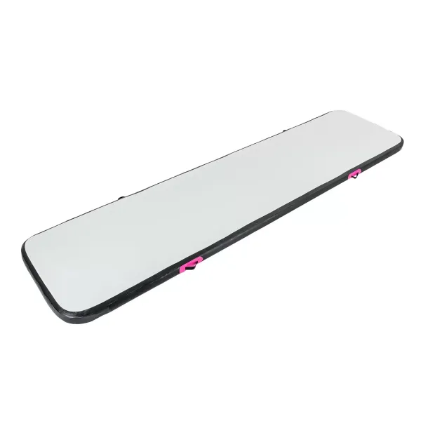Gymnastická podložka 4 m x 1, nafukovací, s taškou a elektrickou vzduchovou pumpou, podložka na jógu, sportovní podložka, jóga, posilovna – růžová