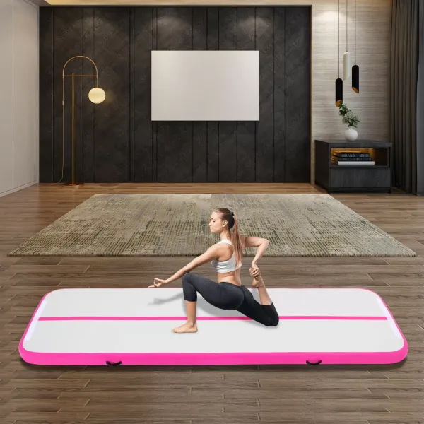 Gymnastická nafukovací podložka, podložka na fitness, podložka Air Track, podložka na jógu, podložka na tumbler, sportovní podložka, s taškou a elektrickou vzduchovou pumpou, 1*3 M