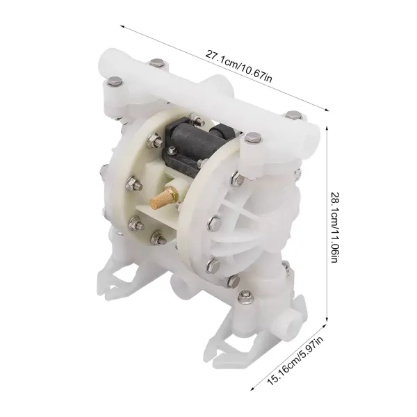 Dvojmembránové čerpadlo stlačeného vzduchu s 1/2" vstupem a výstupem 100 PSI