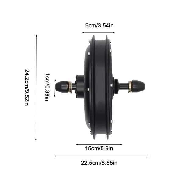36V 500W elektrický rozbočovač zadní motor – vhodný pro 135mm jízdní kolo – 5,31 palce – černý 36V 500W elektrický rozbočovač zadní motor – vhodný pro 135mm jízdní kolo – 5,31 palce – černý