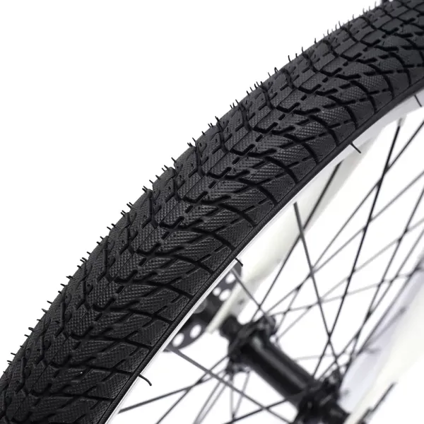 20" skládací kolo z uhlíkové oceli – malé unisexové skládací kolo – 7 rychlostí – přední V brzda a zadní brzda – městské kolo pro dospělé – bílá