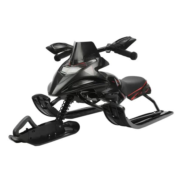 Snowracer Adult King Size GT sáně s řízením černé