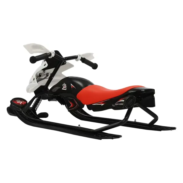 Závodní sáně Snowracer Curve GT s řízením pro děti i dospělé, s tlumičem - černá/bílá, 120x55x40 Závodní sáně Snowracer Curve GT s řízením pro děti i dospělé, s tlumičem - černá/bílá, 120x55x40