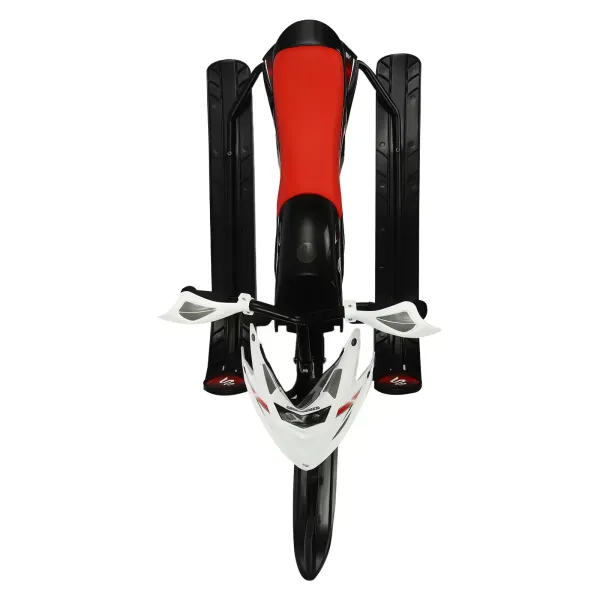 Závodní sáně Snowracer Curve GT s řízením pro děti i dospělé, s tlumičem - černá/bílá, 120x55x40 Závodní sáně Snowracer Curve GT s řízením pro děti i dospělé, s tlumičem - černá/bílá, 120x55x40