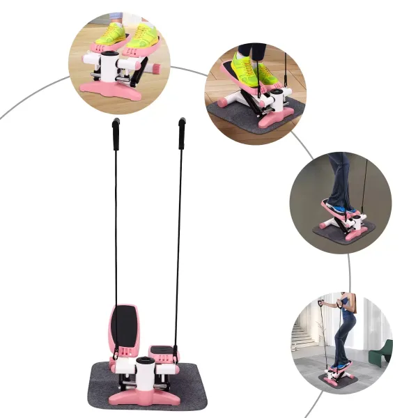 Přenosný fitness stepper, mini fitness stepper pro domácí posilovnu, fitness stepper