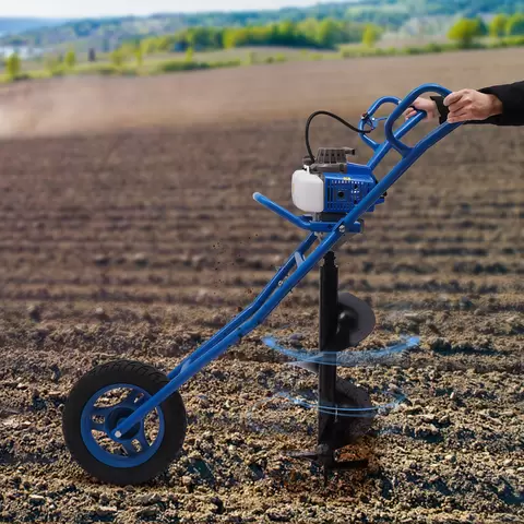 2-taktní benzínový šnek 63CC 2,2 kW s 8 cm vrtákem