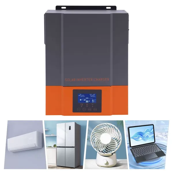 1500W solární hybridní invertor 12V DC až 230V AC se solárním ovladačem MPPT 80A Max. Napětí 450 V, funguje s 12 V bateriemi