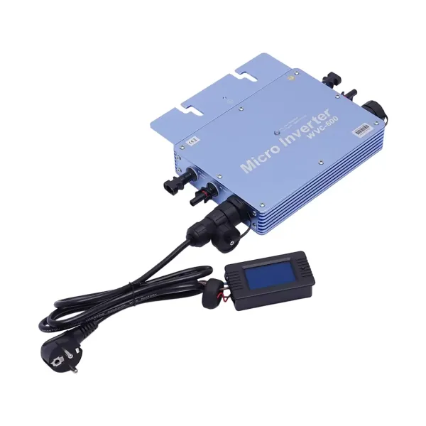 Invertor WVC-600W LCD Grid Tie Micro Inverter Vodotěsný IP65 solární panel Balkonová elektrárna Systém zásuvek MPPT