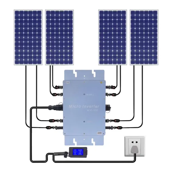 Mikro solární invertor 1200 W - Automatický mikro invertor - Solar ID - MPPT DC20-50 V - IP65