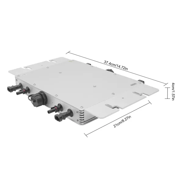 Solární síťový invertor 1600W mikro invertor MPPT IP65 Vodotěsný automatický identifikační systém střídavého napětí