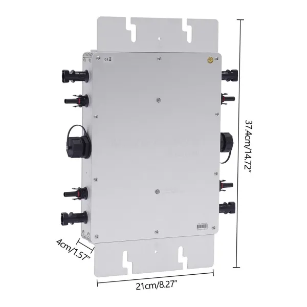 Mikro solární invertor 1200 W - Automatický mikro invertor - Solar ID - MPPT DC20-50 V - IP65