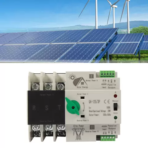Dual Power Auto Transfer Switch AC 400V 3P 100A PC