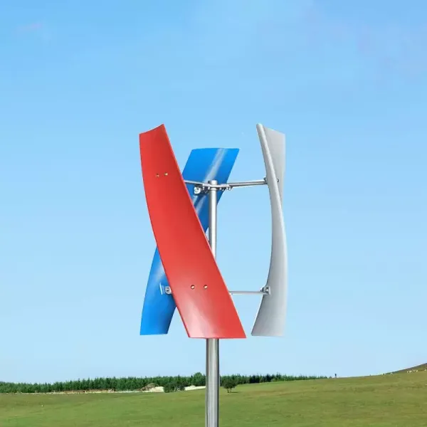 Vertikální větrná turbína 3 lopatky s regulátorem 24 V 400 W Vertikální větrná turbína s regulátorem