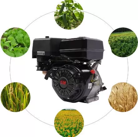 15 HP čtyřtaktní benzínový motor Jednoválcový benzínový motor OHV Chlazení nuceným vzduchem Vlak