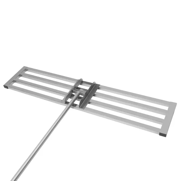 Stěrka na trávník 48 x 10 palců z nerezové oceli s délkově nastavitelnou rukojetí, nástroj na odstraňování půdy Stěrka na trávník 48 x 10 palců z nerezové oceli s délkově nastavitelnou rukojetí, nástroj na odstraňování půdy