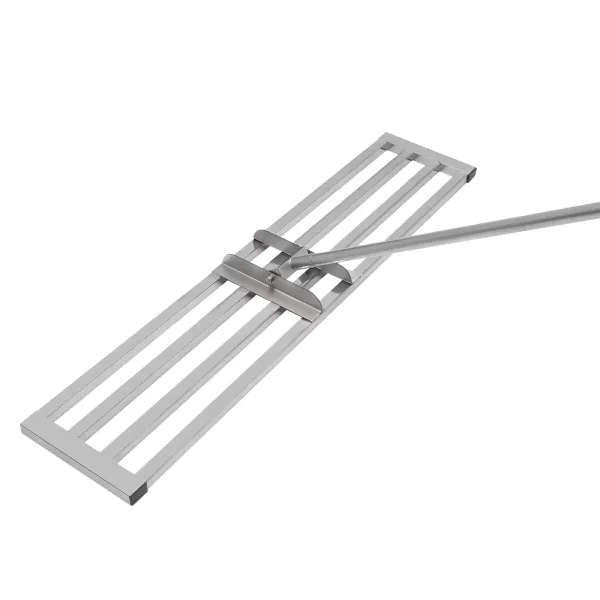 Stěrka na trávník 48 x 10 palců z nerezové oceli s délkově nastavitelnou rukojetí, nástroj na odstraňování půdy Stěrka na trávník 48 x 10 palců z nerezové oceli s délkově nastavitelnou rukojetí, nástroj na odstraňování půdy